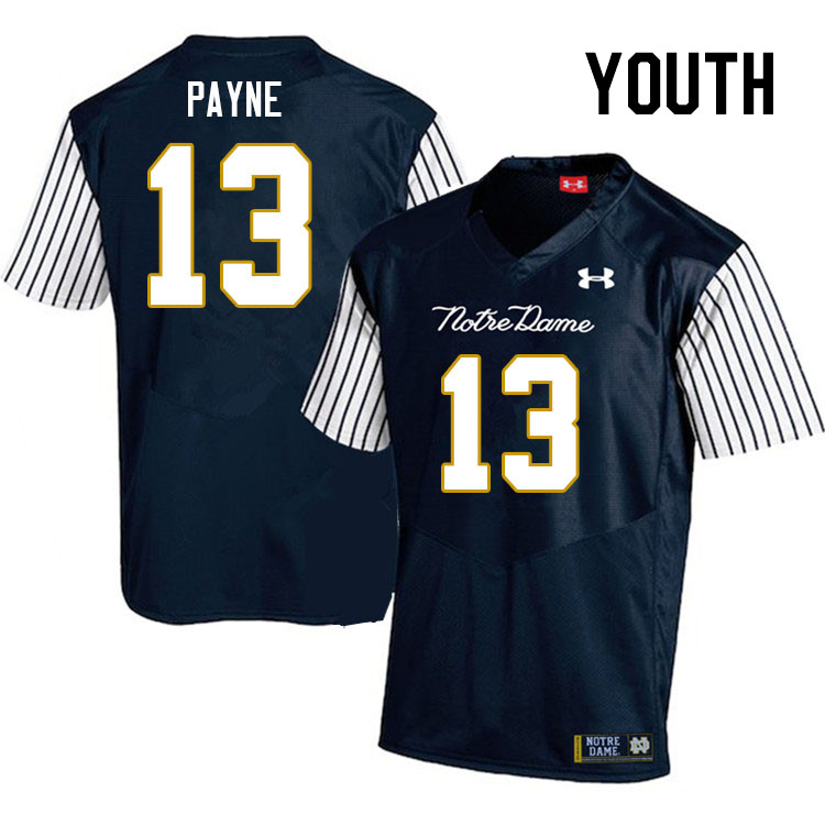 Youth #13 Gi'Bran Payne Notre Dame Fighting Irish College Football Jerseys Stitched-Alternate